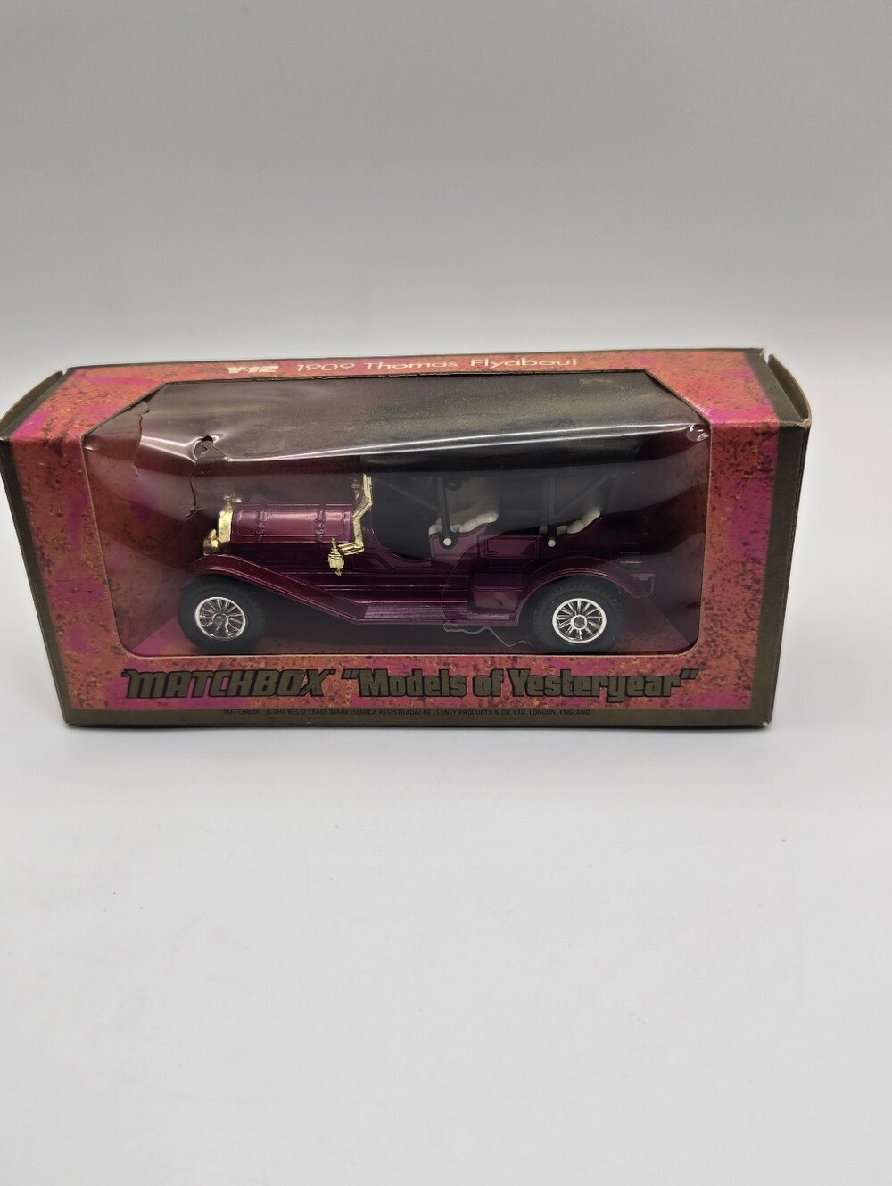 Vntage Matchbox Models of Yesteryear Y-12 1909 Thomas Flyabout diecast model car